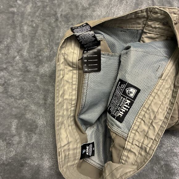 Kuhl Shorts Mens 33 Brown Renegade Cargo Mesh Pockets Hiking Stretch Nylon 5336 - Picture 4 of 10